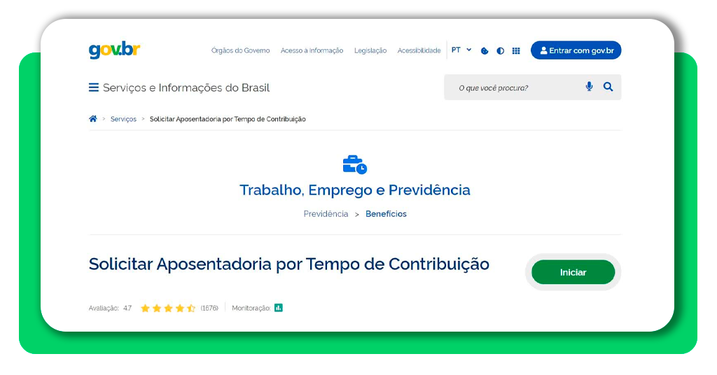 aposentadoria por tempo de contribuição
