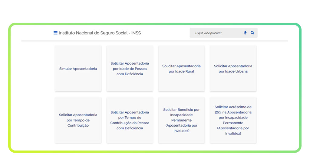 aposentadoria do INSS