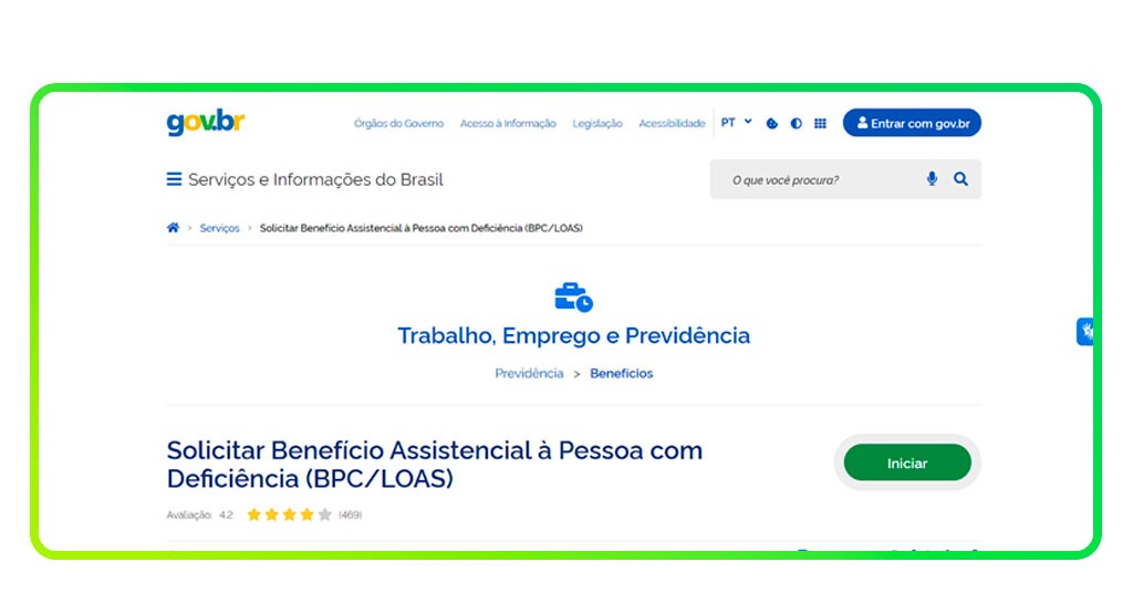 Documentos para solicitar o BPC