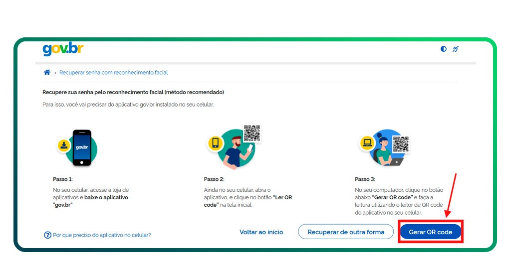 Recuperar a conta gov.br