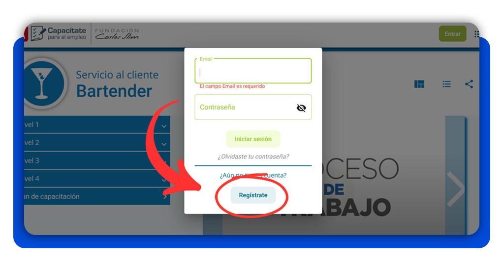 Curso gratuito de bartender