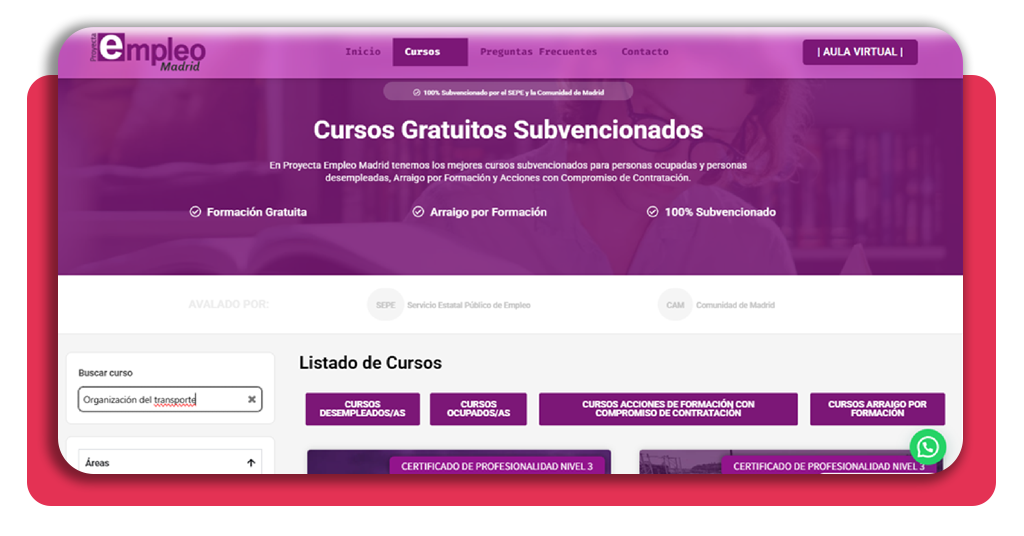 organización del transporte