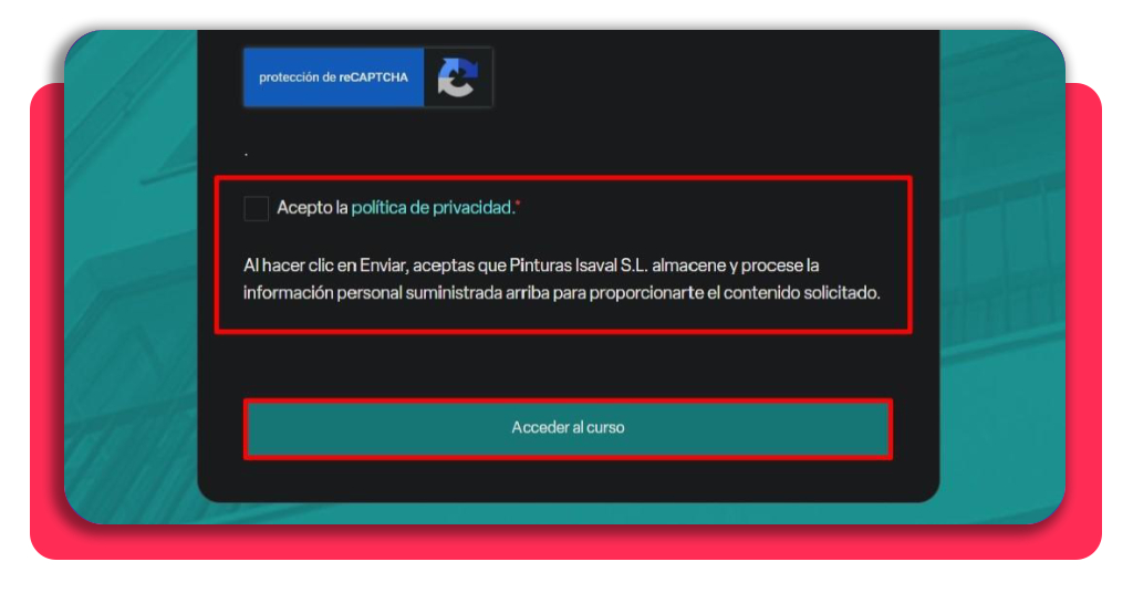 Curso instalador SATE gratis: consigue tu título y empleo 5 Aceptación de términos y acceso al curso instalador SATE