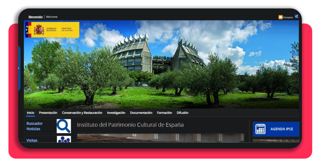 Web oficial del Instituto del Patrimonio Cultural de España