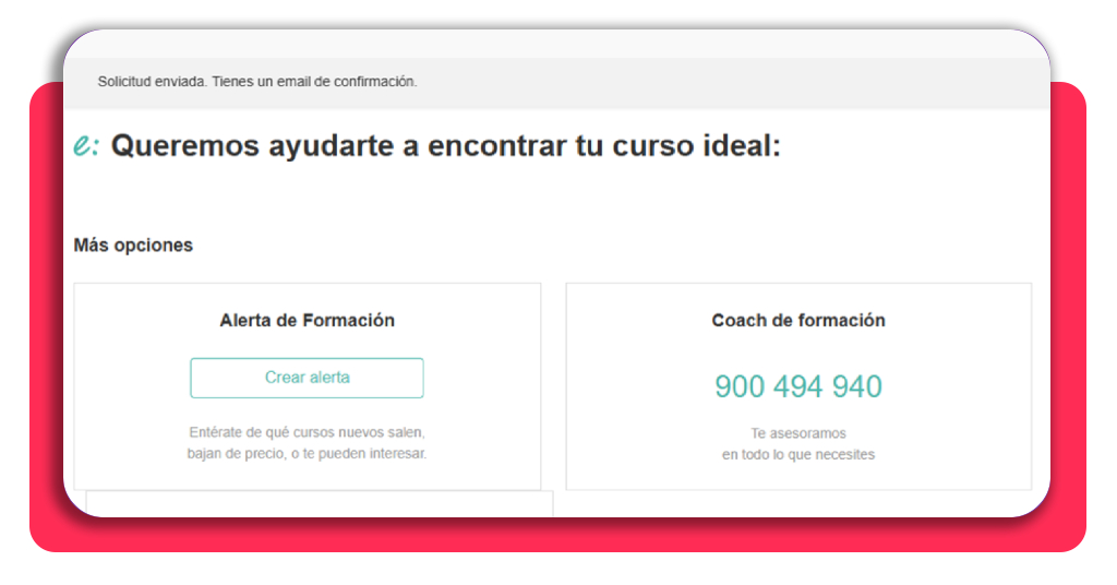 Paso 4: confirmar el envío del formulario y revisar el correo de validación
