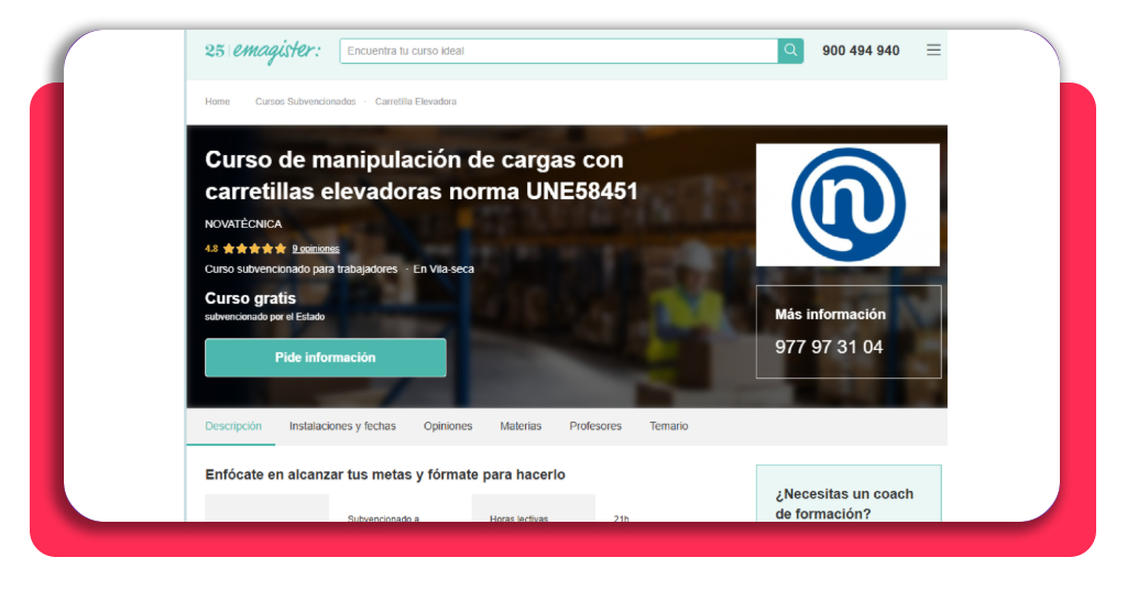Curso de carretillero gratis con certificado UNE58451 2 curso de carretillero gratis