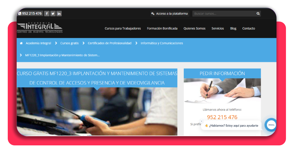 Curso gratis: instalador de alarmas y CCTV con salida laboral 2 instalador de alarmas