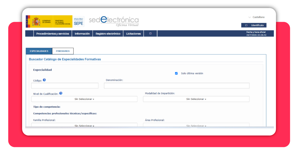 Cursos SEPE con matrícula abierta: inscríbete en línea ahora 1 cursos SEPE con matrícula abierta