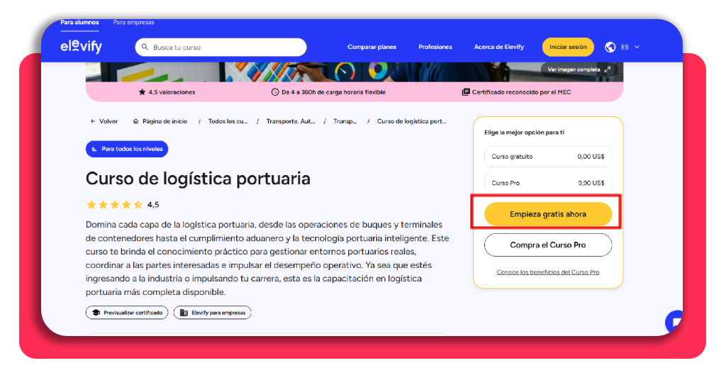 Trabaja en el puerto: formación de logística 100% gratis 4 trabaja en el puerto