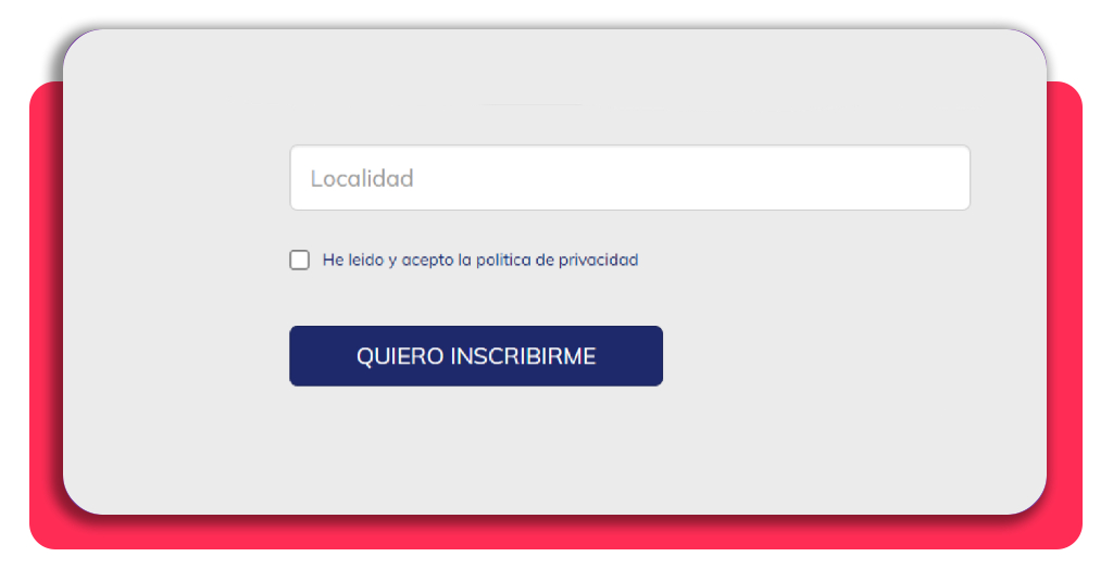 Aceptar política de privacidad en el formulario del curso gratis de fontanería