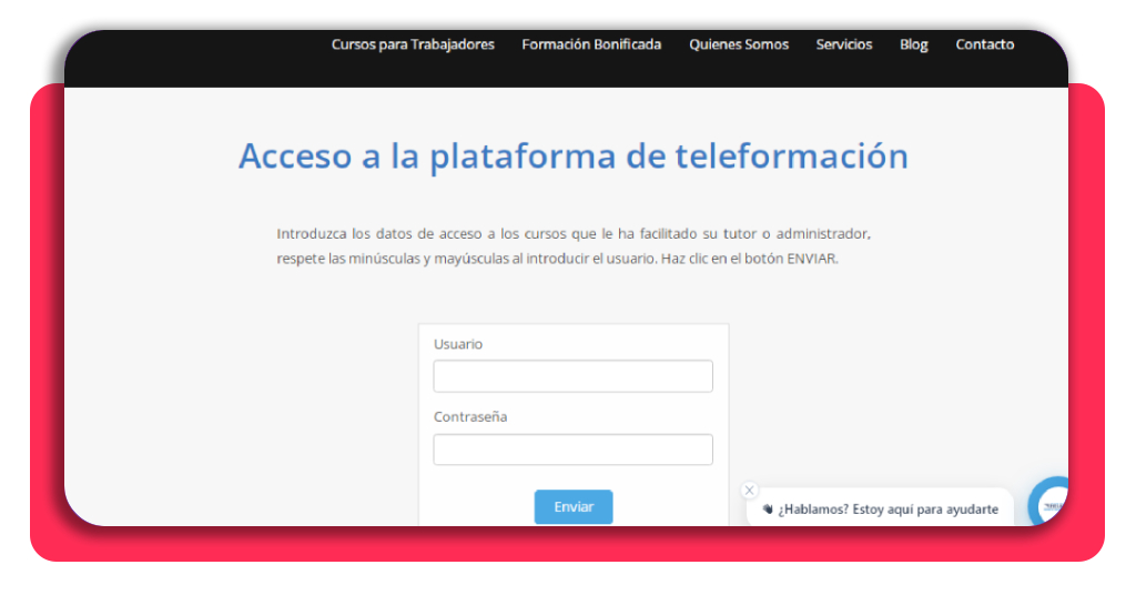 Registro de perfil en Academia Integral para mujeres en construcción