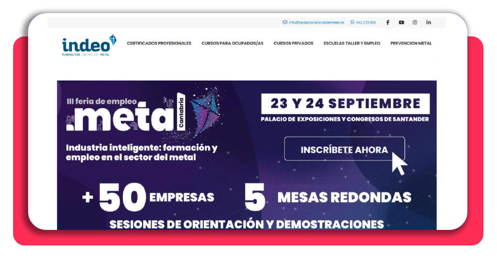 Paso 1 curso de fontanero SEPE - consulta la web institucional