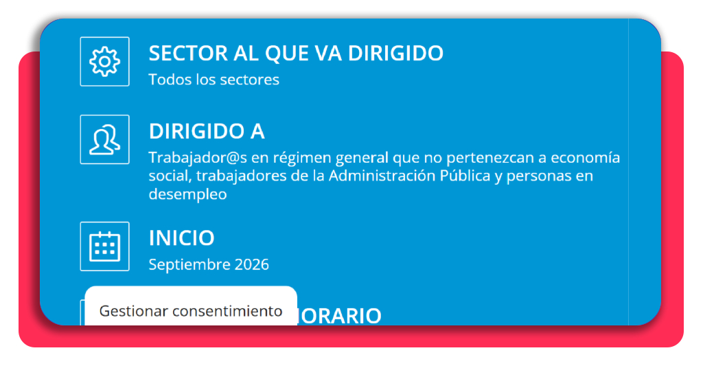 Paso 4 curso de fontanero SEPE - revisa la información sobre el curso